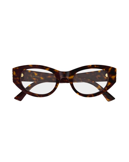 Gucci Black Gg2041O 002 Optical Frames Acetate Transparent Round