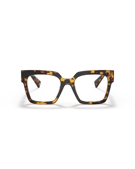 Miu Miu Black Mu 04Uv Vau1O1 Optical Frames Acetate Squared Normal