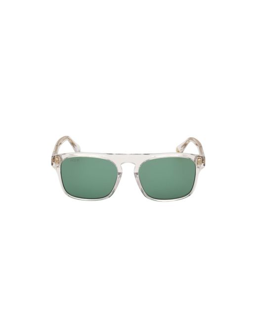 Web Green We0373 26N Sunglasses Acetate Squared Normal for men