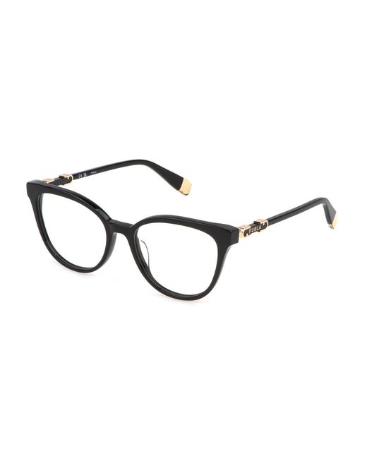 Furla Black Vfu832 700 Optical Frames Acetate Butterfly