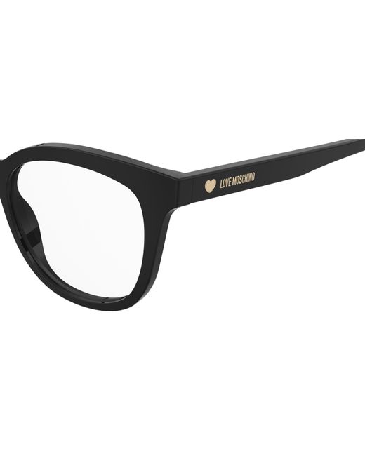 Moschino Black Mol654 807 Optical Frames Acetate Round Normal