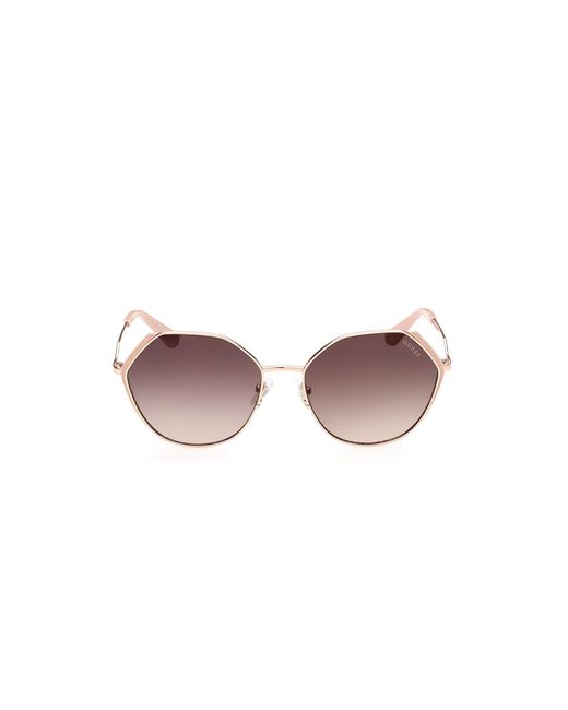 Guess Black Gu7842 28F Sunglasses Metal Geometric Normal Shaded