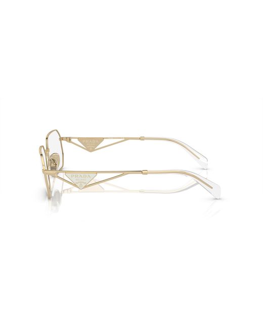 Prada Black Pr A53V Zvn1O1 Optical Frames Metal Geometric Normal