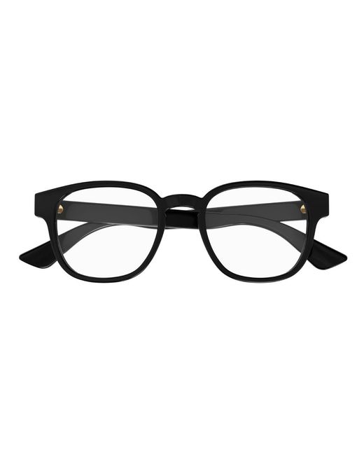 Gucci Black Gg1343O 001 Optical Frames Plastic Squared for men