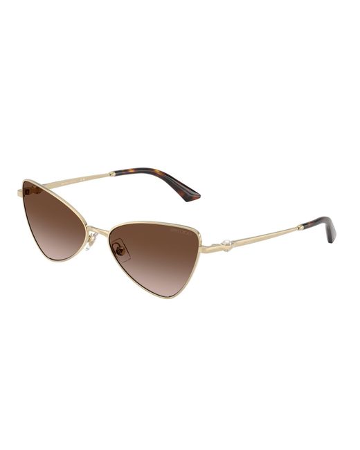 Jimmy Choo Black Jc4015Hb 300613 Sunglasses Metal Cat Eye Normal Shaded