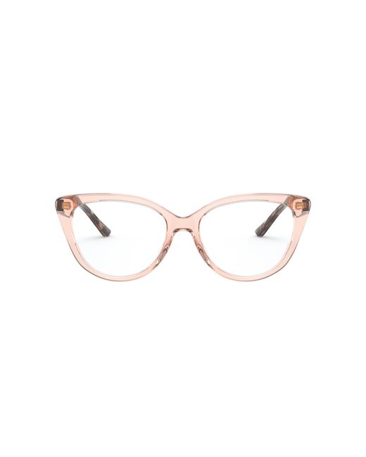 Michael Kors Black Mk4070 Luxemburg 3599 Transparent Peach Optical Frames Plastic Cat Eye