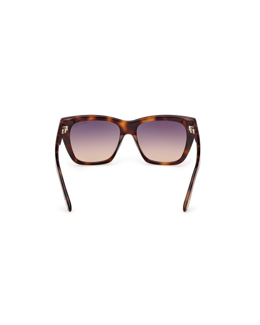 Tom Ford Black Ft1343 Flynn-02 53B Sunglasses Acetate Smoke Butterfly Normal