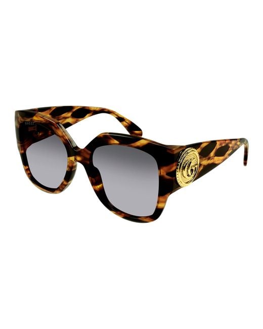 Gucci Black Gg1407S 002 Sunglasses Acetate Squared Normal Shaded