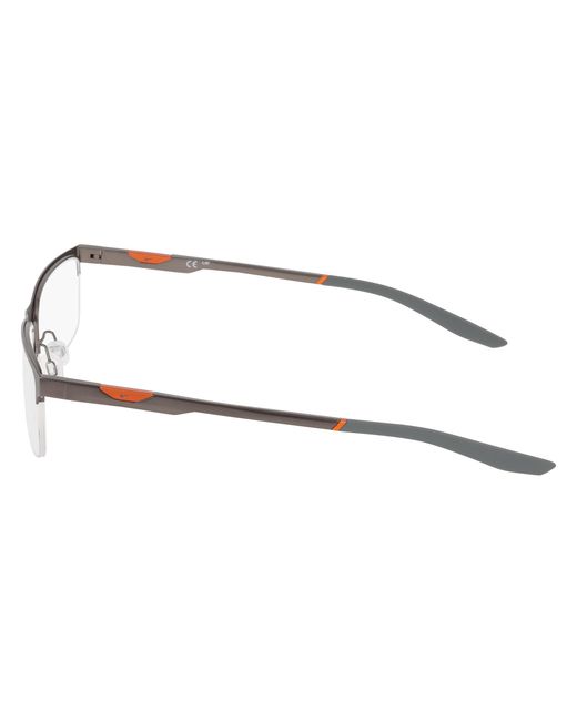 Nike Black 8144 070 Optical Frames Metal Squared Normal for men