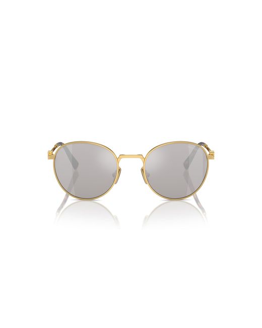 Miu Miu Black Mu 55Zs 5Ak07F Sunglasses Metal Round Mirrored Mirror
