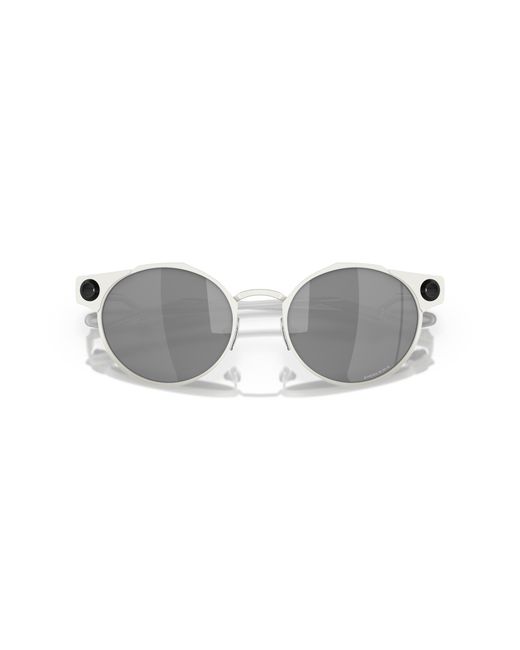 Oakley Black Oo6046 Deadbolt 604601 Sunglasses Titanium Round Normal Prizm for men