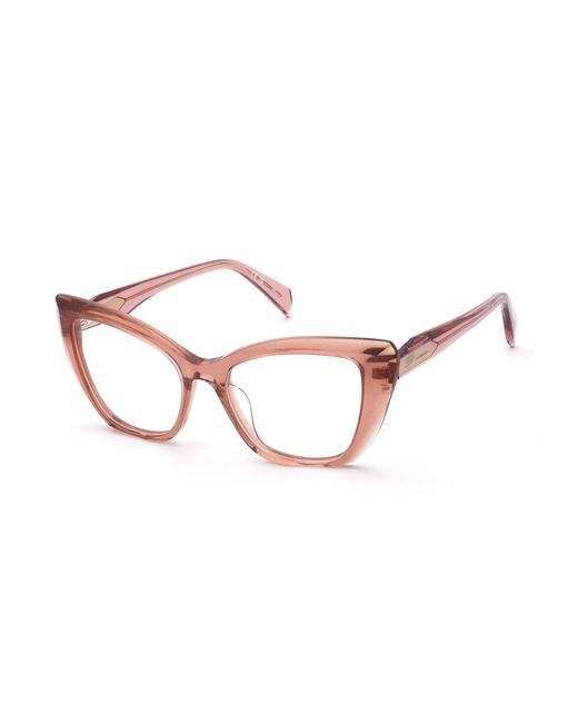Blumarine Black Vbm249S 0Wa1 Optical Frames Acetate Butterfly