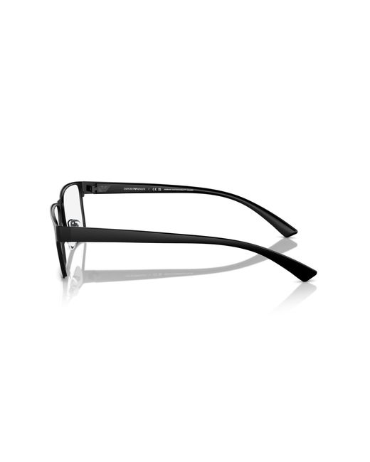Emporio Armani Black Ea1157 3001 Optical Frames Metal Squared Normal for men