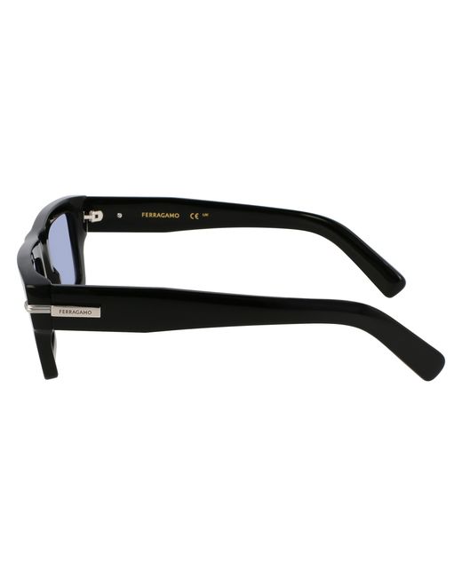 Ferragamo Black Sf2034S 006 Sunglasses Acetate Squared Normal for men