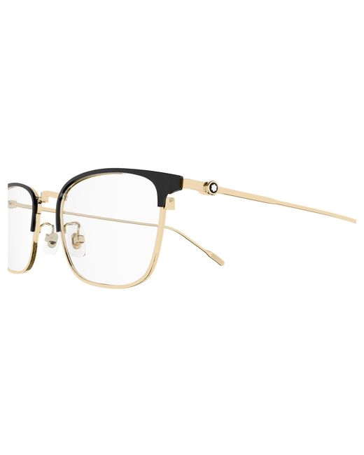 Montblanc Black Mb0192O 001 Optical Frames Metal Geometric for men