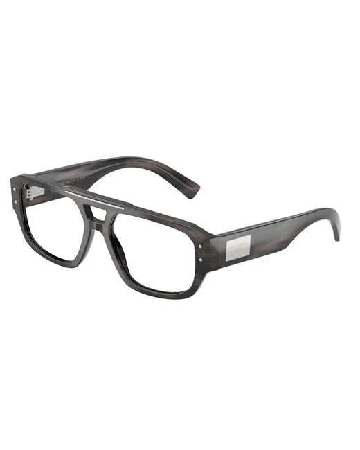Dolce & Gabbana Black Dg3406 3440 Optical Frames Acetate Transparent Pilot Normal for men