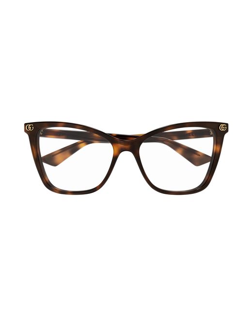 Gucci Black Gg1817O 002 Optical Frames Acetate Transparent Cat Eye