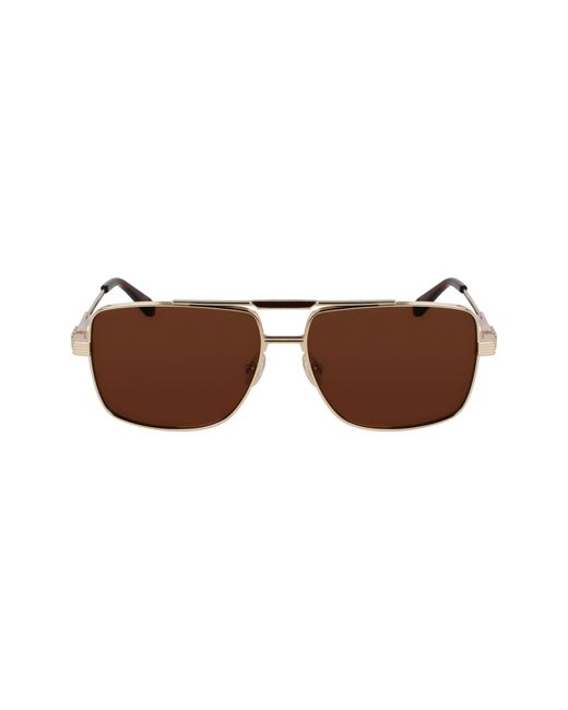 Ferragamo Black Sf318Sp 710 Sunglasses Titanium Squared Normal for men