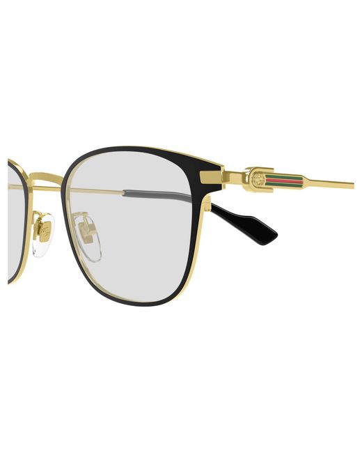 Gucci Black Gg1740Ok 001 Optical Frames Titanium Transparent Round