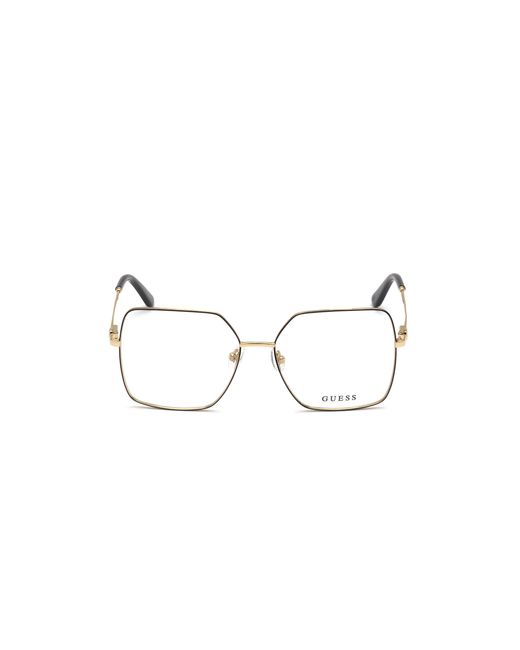 Guess Black Gu2824 001 Optical Frames Metal Squared Normal