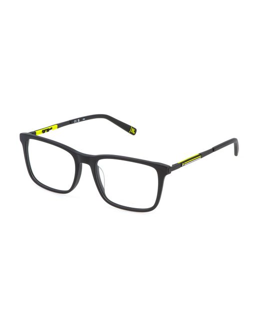 Fila Black Vfi880 703 Optical Frames Acetate Geometric for men