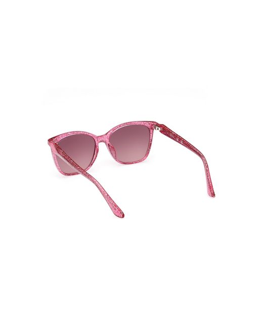 Guess Black Gu9238 74F Sunglasses Injected Squared Normal Shaded