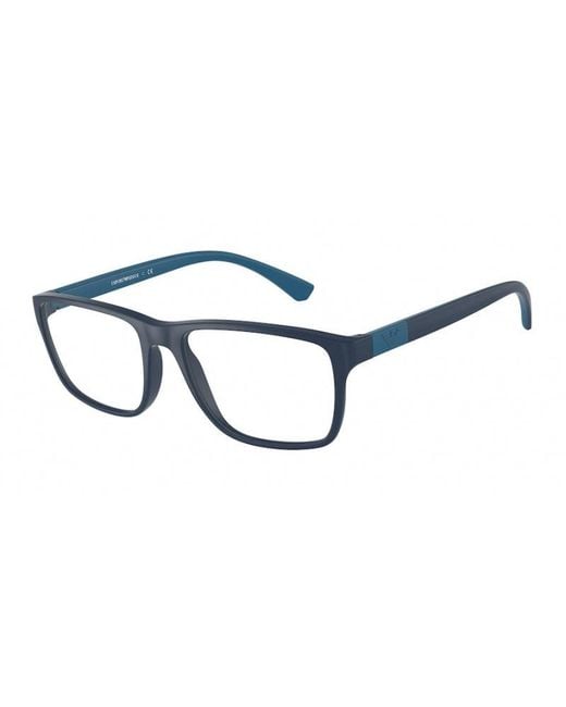 Emporio Armani Black Ea3091 5088 Optical Frames Plastic Squared for men