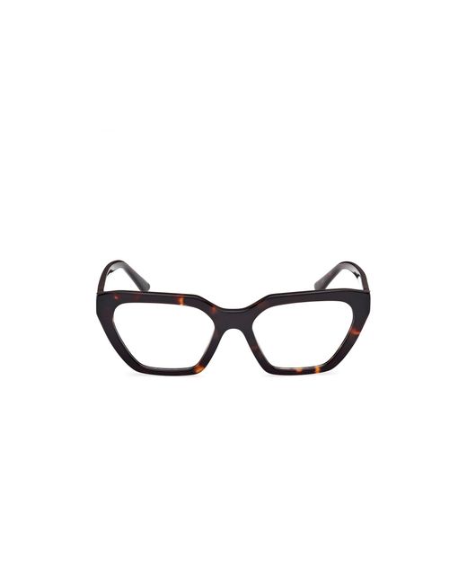 Guess Black Gu50176 052 Optical Frames Acetate Geometric Normal