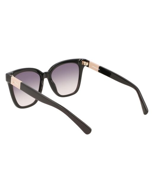 Longchamp Black Lo696S 001 Sunglasses Acetate Squared Normal Photochromatic