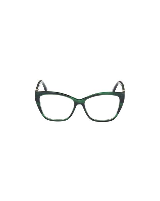 Max Mara Black Mm5036 098 Optical Frames Acetate Squared Normal
