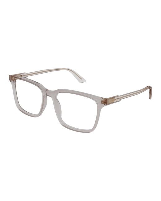 Gucci Black Gg1120O 007 Optical Frames Acetate Transparent Squared for men
