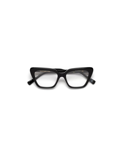 Retrosuperfuture Black Q8H Numero 122 Optical Frames Acetate Cat Eye