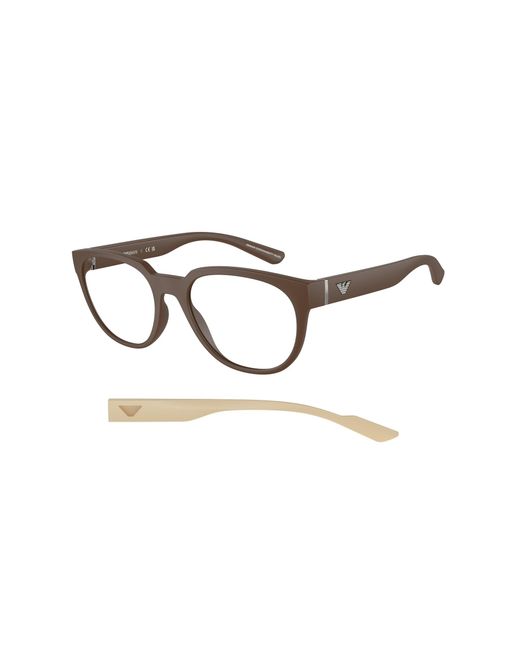 Emporio Armani Black Ea3224 5260 Optical Frames Injected Transparent Pantos Normal for men