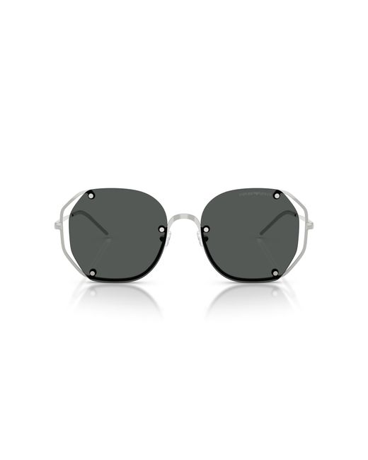 Emporio Armani Black Ea2168 301587 Sunglasses Metal Geometric Normal
