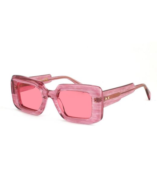 Xlab Blue Mokoia Sunglasses Acetate Light Squared Shaded