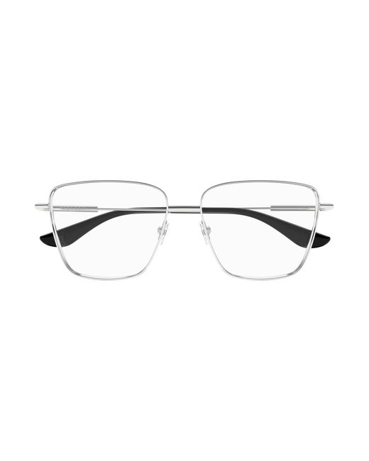 McQueen Black Am0503O 001 Optical Frames Metal Transparent Squared