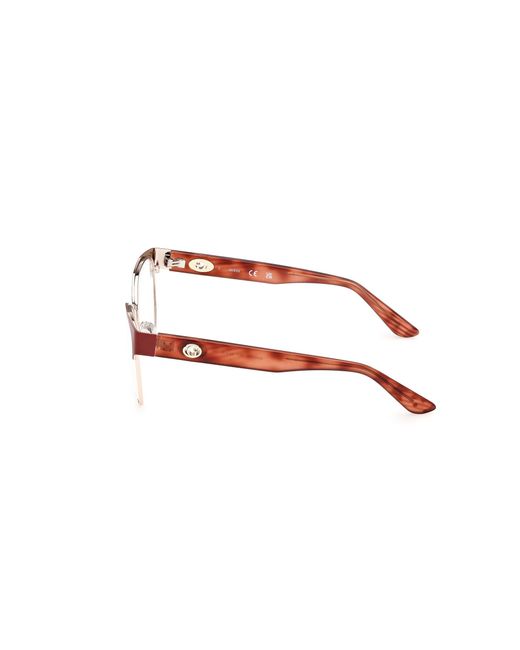 Guess Black Gu50382 67 Optical Frames Metal Round Normal