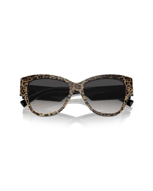 Dolce & Gabbana Black Dg4449 31638G Sunglasses Acetate Butterfly Normal Shaded