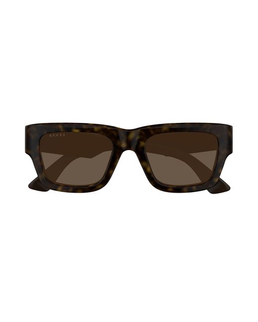 Gucci Black Gg1668S 005 Sunglasses Acetate Squared for men