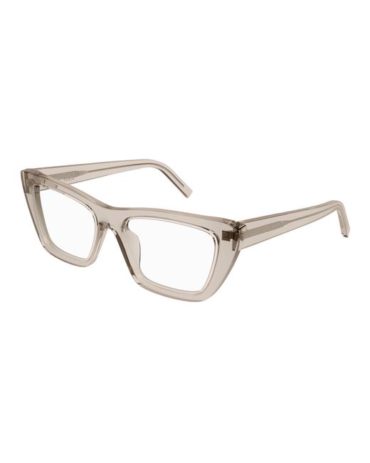 Saint Laurent Black Sl 276 Mica Opt 005 Optical Frames Acetate Transparent Cat Eye
