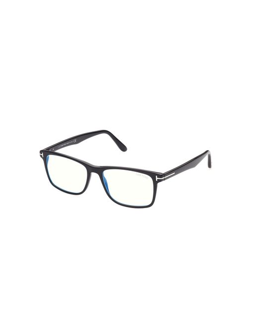 Tom Ford Black Ft5752-B 001 Optical Frames Acetate Squared Anti- Light
