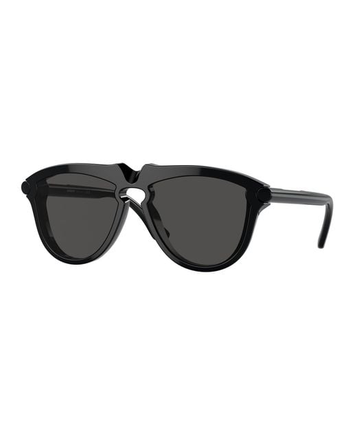 Burberry Black Be4417U 300187 Sunglasses Acetate Pilot Normal for men