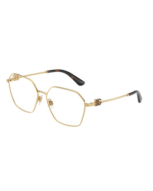 Dolce & Gabbana Black Dg1366 02 Optical Frames Metal Transparent Pantos Normal