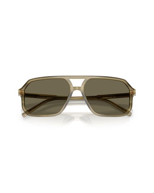 Dolce & Gabbana Black Dg4541 3480/3 Sunglasses Acetate Pilot Normal