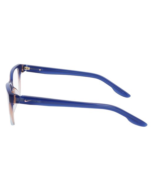 Nike Black 7177 407 Optical Frames Acetate Squared Normal