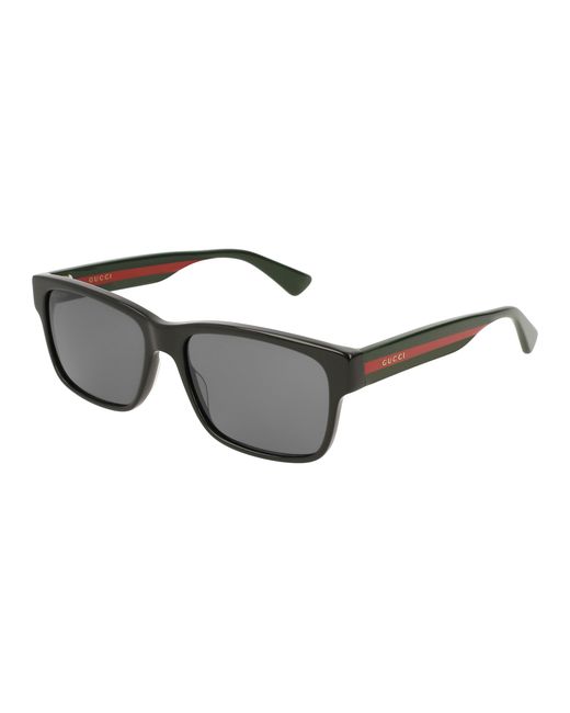 Gucci Black Gg0340S 006 Sunglasses Plastic Squared Normal for men