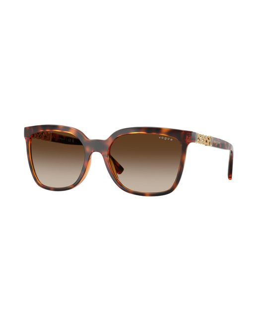 Vogue Eyewear Black Vo5633Sb W65613 Sunglasses Nylon Squared Normal Shaded