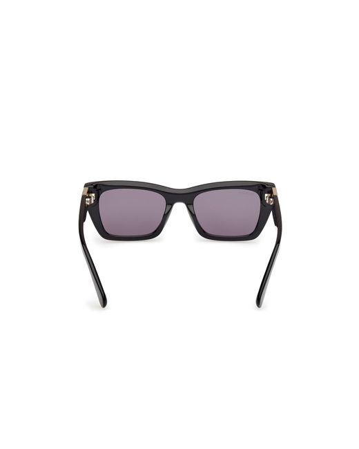 MAX&Co. Black Mo0124 01A Sunglasses Acetate Smoke Cat Eye Normal