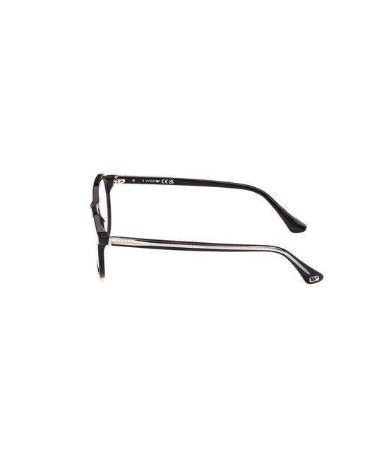 Web Black We5427 001 Optical Frames Acetate Round Normal for men