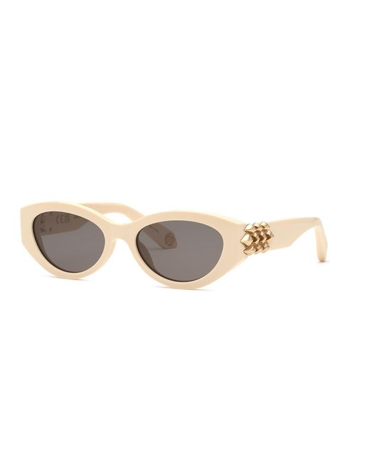Roberto Cavalli Black Src168M 09X7 Sunglasses Acetate Geometric Normal